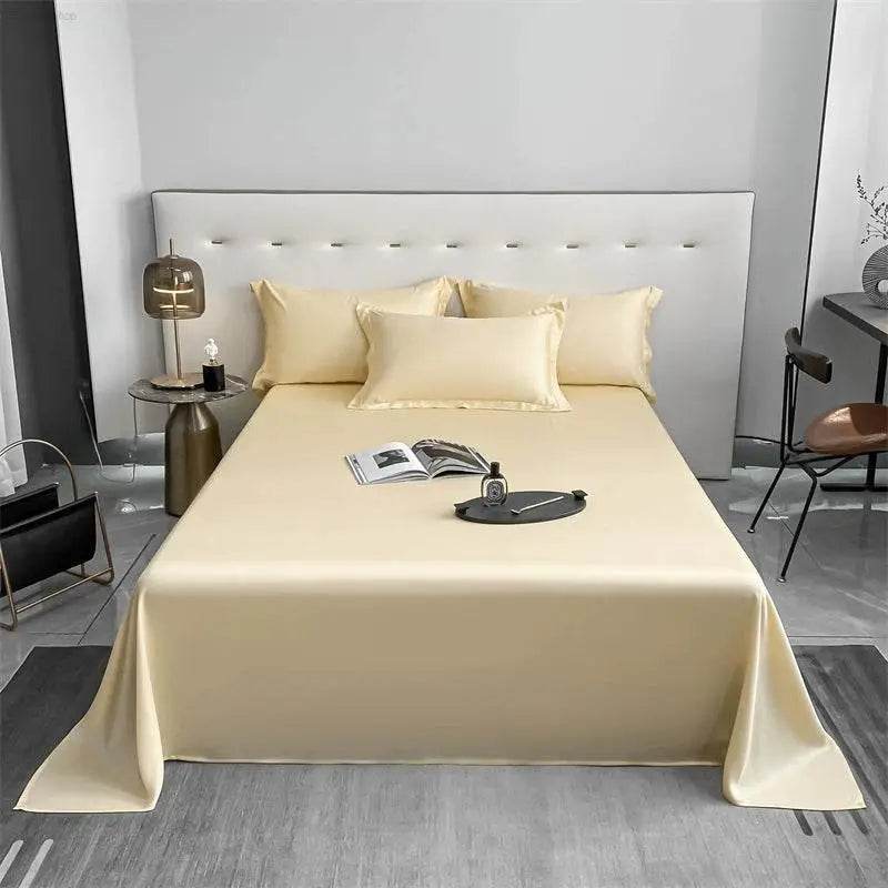 Bed Sheet Summer Cool Feeling Single Piece Pure Cotton 100 Cotton Single Double Dormitory Bed Sheet Thickened Non-Slip Non-Wrinkle a - Estalios