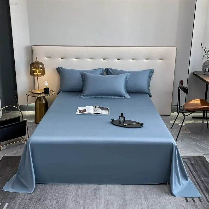Bed Sheet Summer Cool Feeling Single Piece Pure Cotton 100 Cotton Single Double Dormitory Bed Sheet Thickened Non-Slip Non-Wrinkle a - Estalios