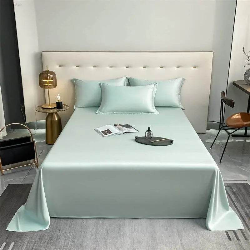 Bed Sheet Summer Cool Feeling Single Piece Pure Cotton 100 Cotton Single Double Dormitory Bed Sheet Thickened Non-Slip Non-Wrinkle a - Estalios