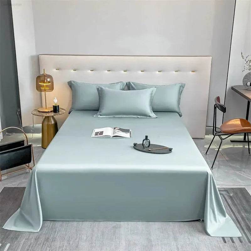 Bed Sheet Summer Cool Feeling Single Piece Pure Cotton 100 Cotton Single Double Dormitory Bed Sheet Thickened Non-Slip Non-Wrinkle a - Estalios