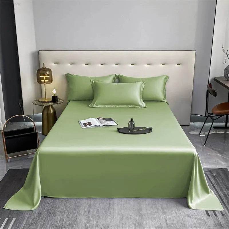 Bed Sheet Summer Cool Feeling Single Piece Pure Cotton 100 Cotton Single Double Dormitory Bed Sheet Thickened Non-Slip Non-Wrinkle a - Estalios
