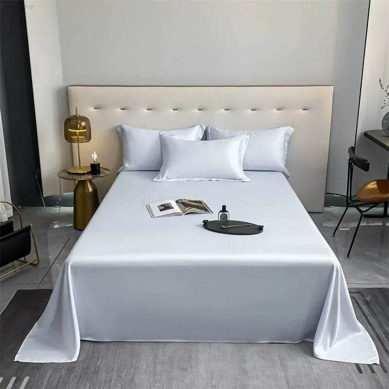 Bed Sheet Summer Cool Feeling Single Piece Pure Cotton 100 Cotton Single Double Dormitory Bed Sheet Thickened Non-Slip Non-Wrinkle a - Estalios