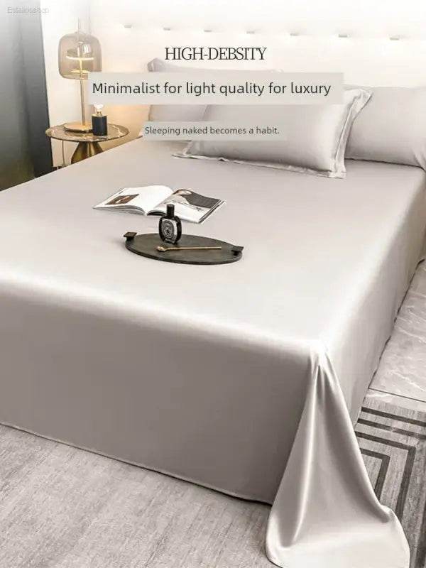 Bed Sheet Summer Cool Feeling Single Piece Pure Cotton 100 Cotton Single Double Dormitory Bed Sheet Thickened Non-Slip Non-Wrinkle a - Estalios