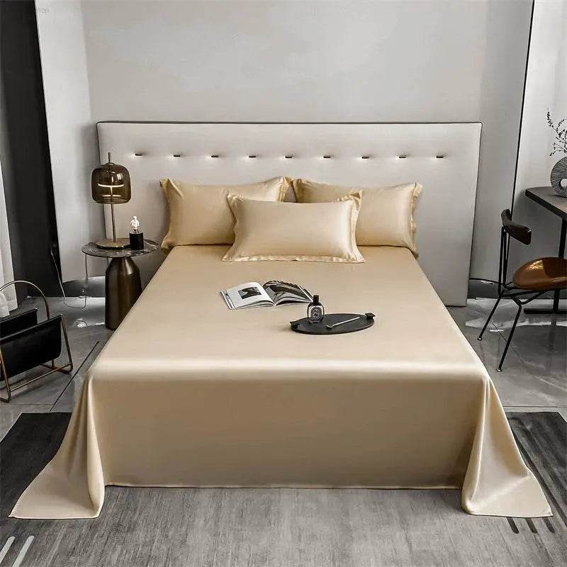 Bed Sheet Summer Cool Feeling Single Piece Pure Cotton 100 Cotton Single Double Dormitory Bed Sheet Thickened Non-Slip Non-Wrinkle a - Estalios