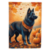 Fall in Love: Autumn Dog Garden Flag! - Estalios