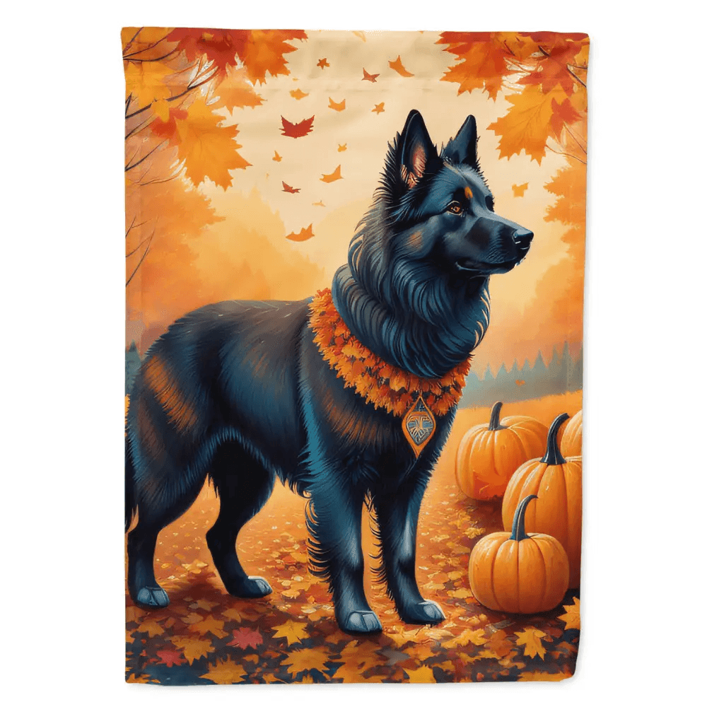 Fall in Love: Autumn Dog Garden Flag! - Estalios