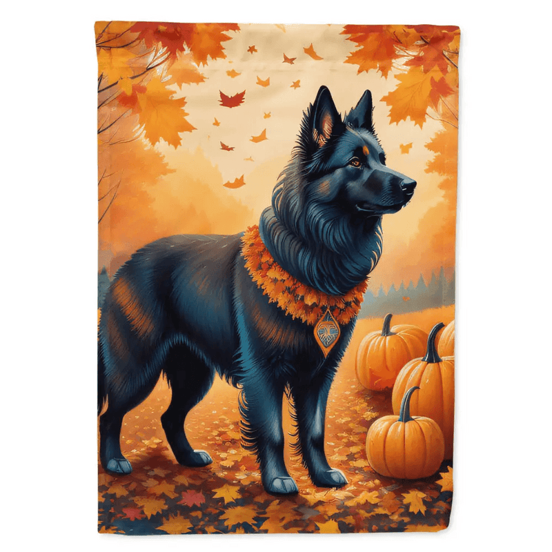 Fall in Love: Autumn Dog Garden Flag! - Estalios