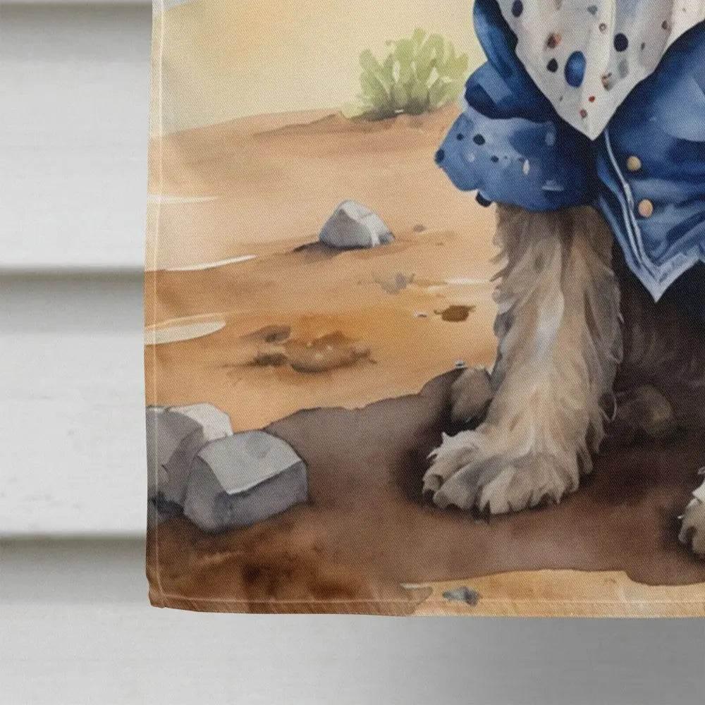 Howdy Hound House Flag: Bergamasco Sheepdog Cowboy! Here's the Product Description: Yeehaw! Giddy Up and Give - Estalios