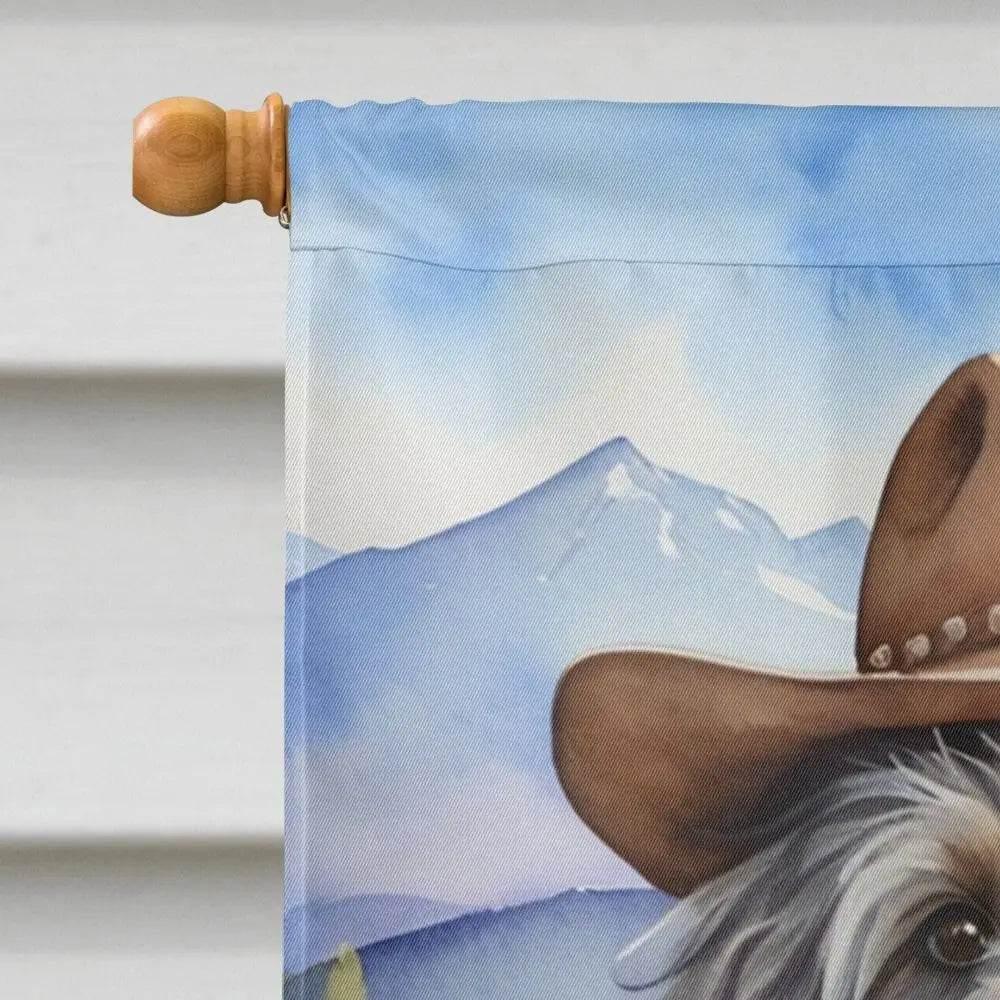 Howdy Hound House Flag: Bergamasco Sheepdog Cowboy! Here's the Product Description: Yeehaw! Giddy Up and Give - Estalios