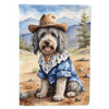 Howdy Hound House Flag: Bergamasco Sheepdog Cowboy! Here's the Product Description: Yeehaw! Giddy Up and Give - Estalios