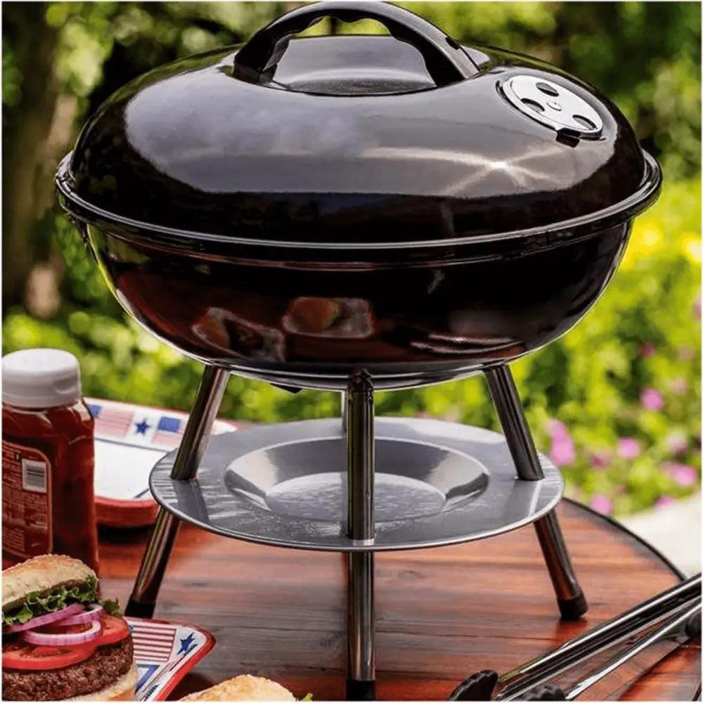 Better Chef 14" Portable Charcoal Barbecue Grill for Easy Grilling.
