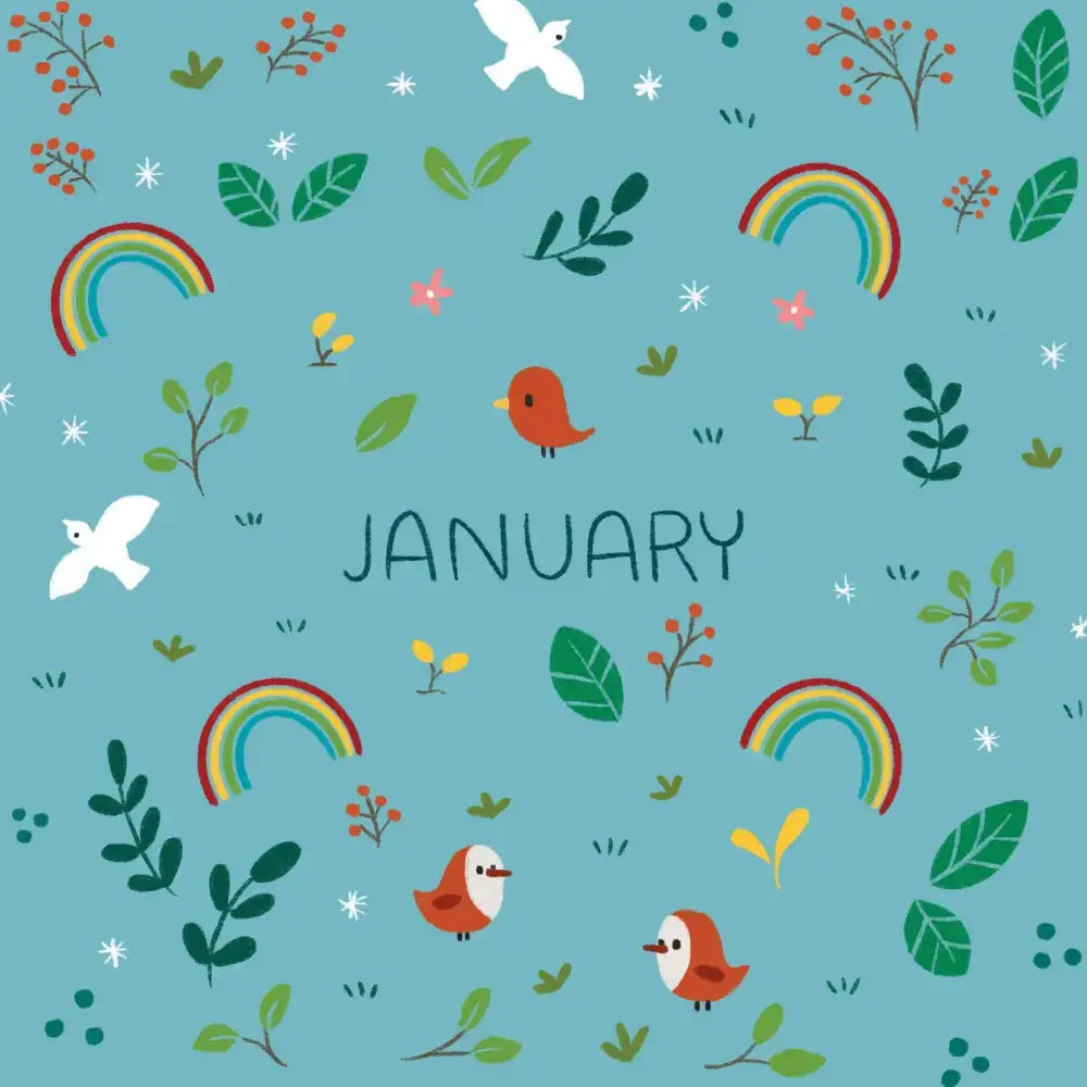 January-themed illustration for Bible Stories Calendar Year Product Subtotal display