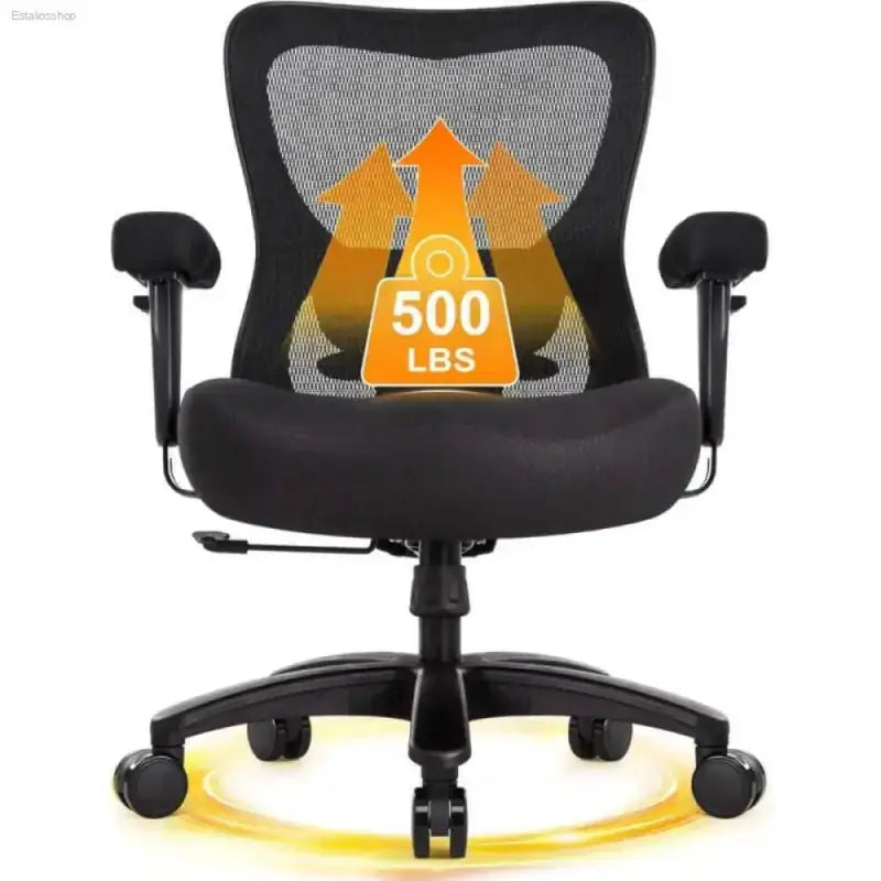 Big And Tall Ergonomic Office Chair With Heavy Duty Support - Estalios