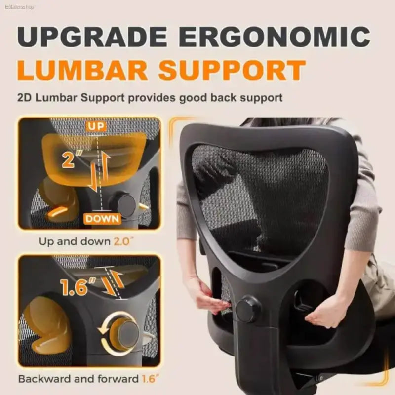Big And Tall Ergonomic Office Chair With Heavy Duty Support - Estalios