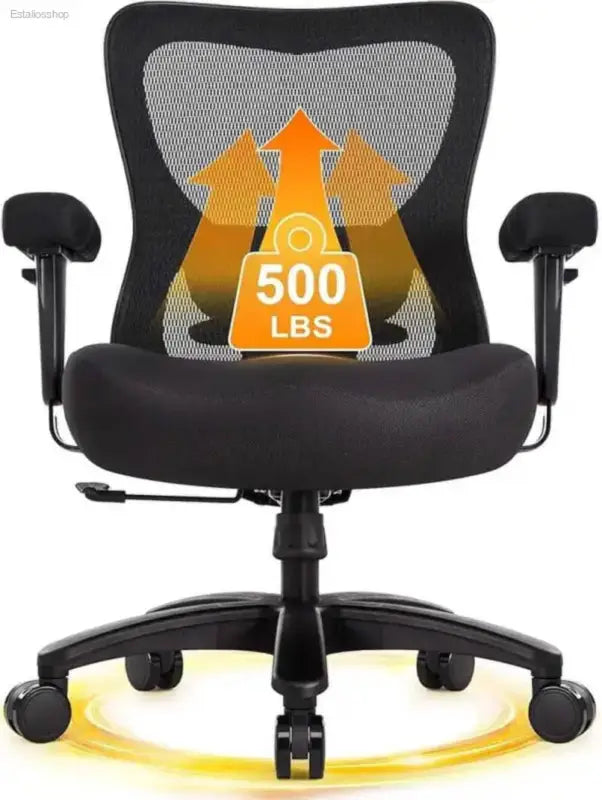Big And Tall Ergonomic Office Chair With Heavy Duty Support - Estalios
