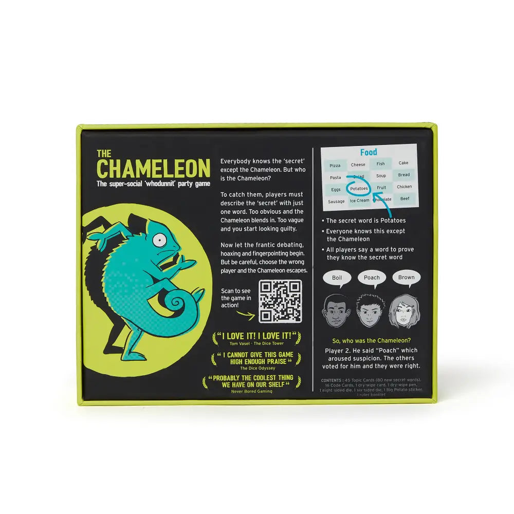 Chameleon board game from Big Potato with extra secret words for fun gameplay