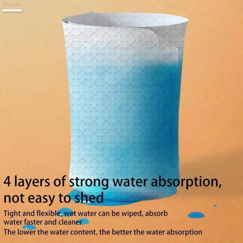 Absorbent paper roll.