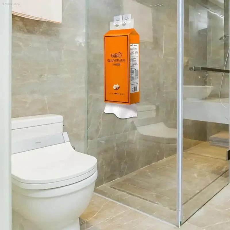 Orange tissue box.