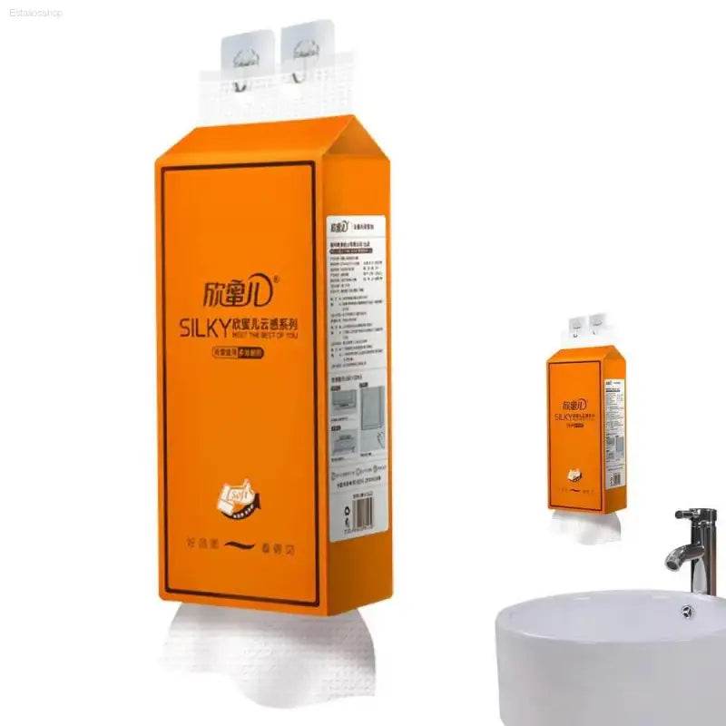 Orange tissue box.