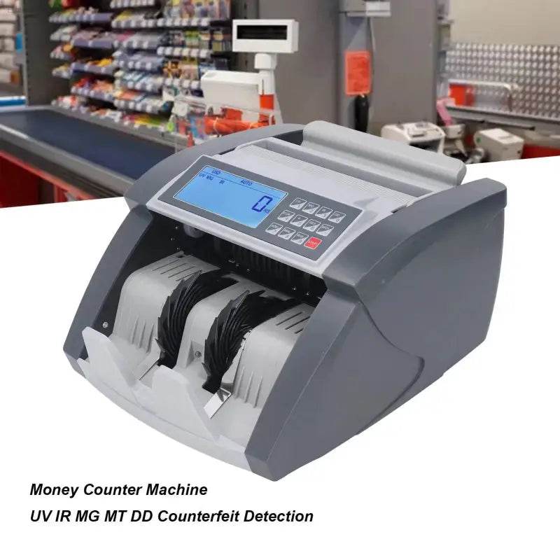Bill Counterfeit Detector Money Counting Machine with LCD Display - Estalios