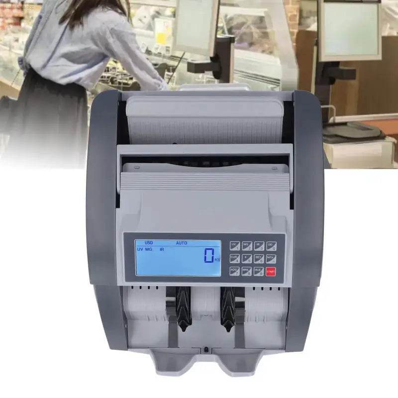 Bill Counterfeit Detector Money Counting Machine with LCD Display - Estalios