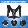 Black Adjustable Strap Posture Corrector for Improved Alignment - Estalios