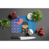 Black and Tan Pomeranian Decorative Glass Cutting Board - Estalios