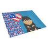 Black and Tan Pomeranian Decorative Glass Cutting Board - Estalios