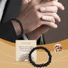 Black Coffee Wood Bead Bracelet for Daily Simple Fashion - Estalios