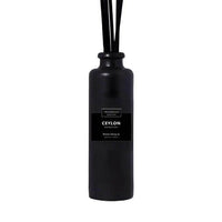 Black Diffuser with Reeds and Ceylon Fragrance Sticks for Elegant Aroma - Estalios
