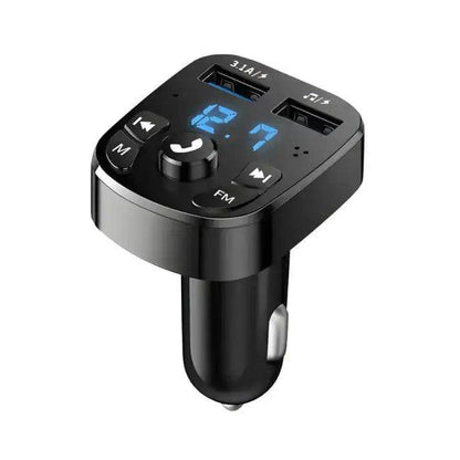 Sleek Car Charger FM Transmitter with Dual USB Power - Estalios