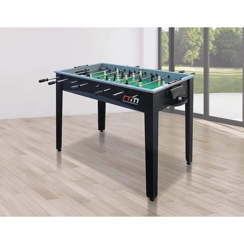 Black Foosball Soccer Table 4ft with stylish black legs for fun tables football game