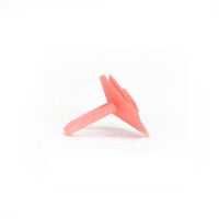Stylish Black Geometric Ring with Peach and Lilac Accents - Estalios