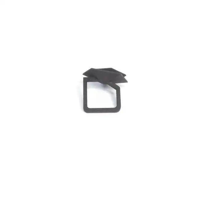 Stylish Black Geometric Ring with Peach and Lilac Accents - Estalios