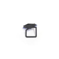 Stylish Black Geometric Ring with Peach and Lilac Accents - Estalios