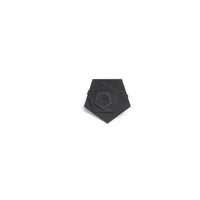 Stylish Black Geometric Ring with Peach and Lilac Accents - Estalios