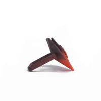 Stylish Black Geometric Ring with Peach and Lilac Accents - Estalios