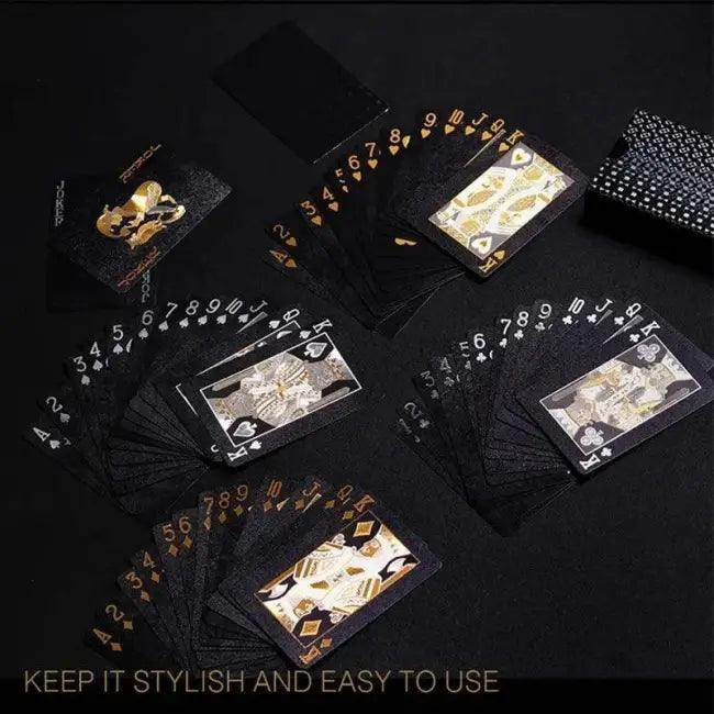 Bold Black Gold Joker Card for Stylish Game Nights - Estalios