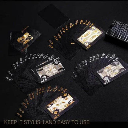 Bold Black Gold Joker Card for Stylish Game Nights - Estalios