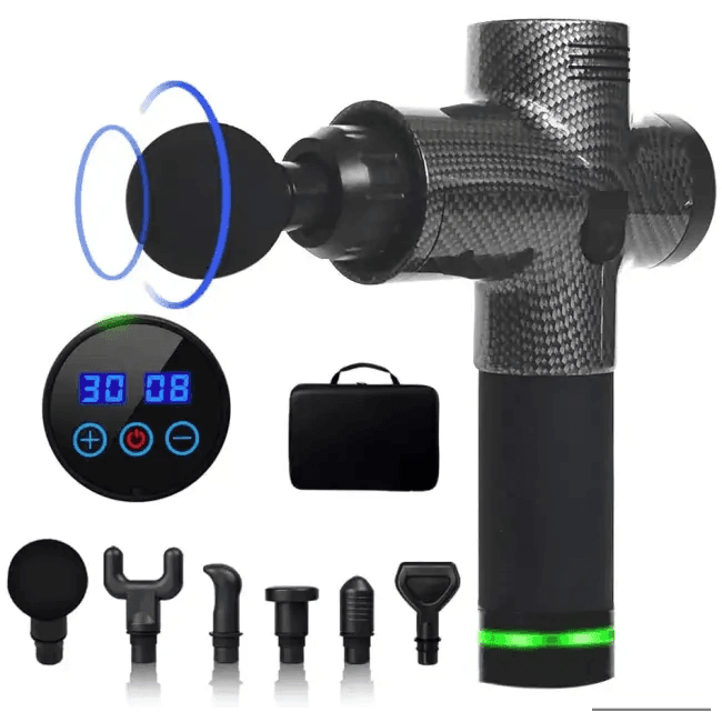 Ultimate Massage Gun with 4 Dynamic Head Attachments for Fast Relief - Estalios