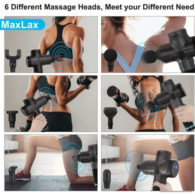 Ultimate Massage Gun with 4 Dynamic Head Attachments for Fast Relief - Estalios