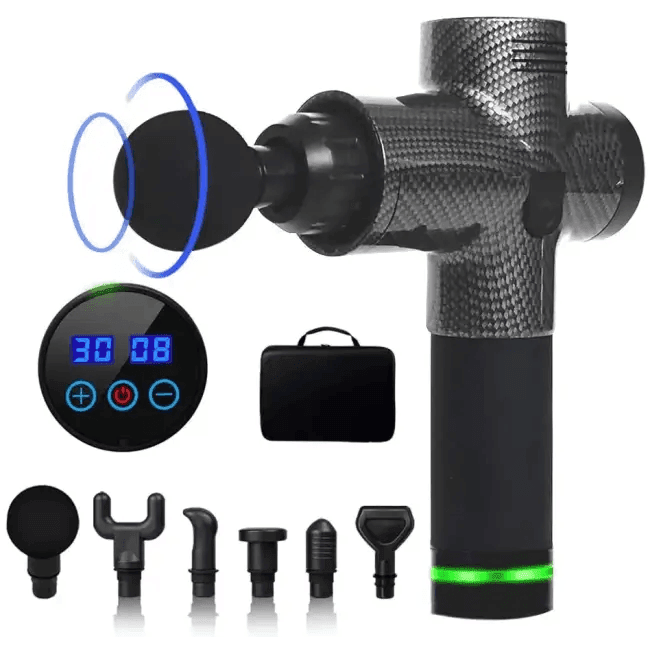 Ultimate Massage Gun with 4 Dynamic Head Attachments for Fast Relief - Estalios