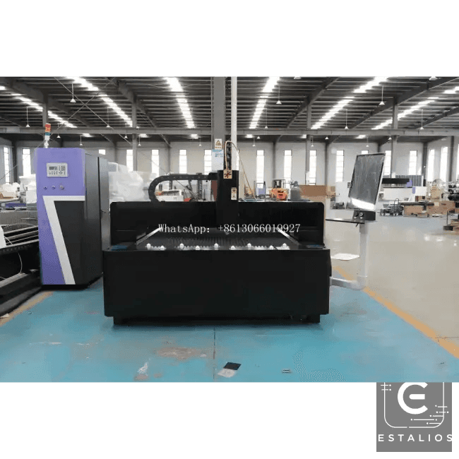 Black Industrial Laser Cutting Machine for Metal Sheets 5kw - Estalios