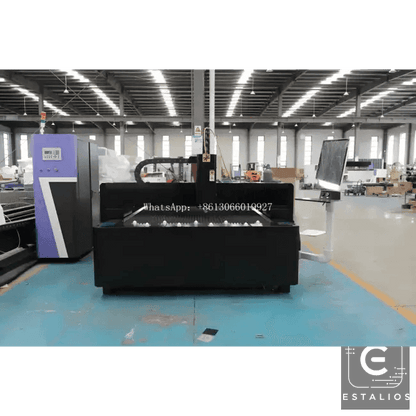 Black Industrial Laser Cutting Machine for Metal Sheets 5kw - Estalios