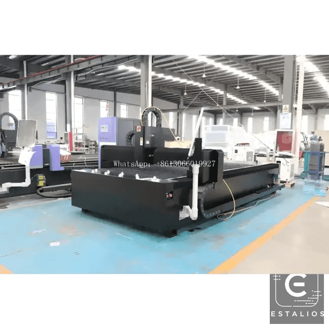 Black Industrial Laser Cutting Machine for Metal Sheets 5kw - Estalios