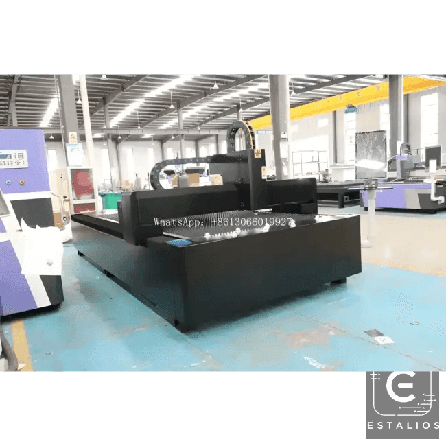Black Industrial Laser Cutting Machine for Metal Sheets 5kw - Estalios