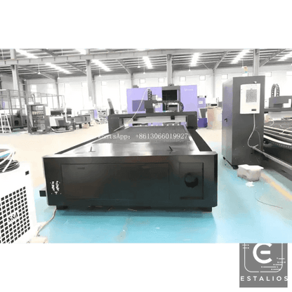 Black Industrial Laser Cutting Machine for Metal Sheets 5kw - Estalios