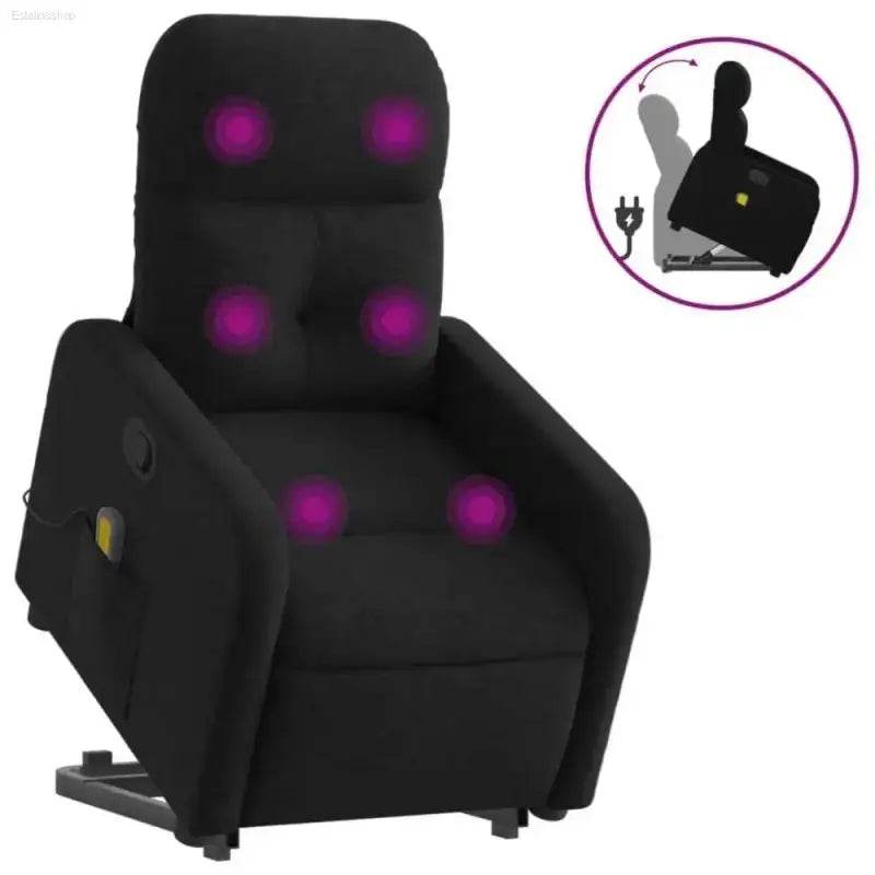 Black Massage Recliner Chair: Ultimate Relaxation Awaits! Unwind and Rejuvenate in the Black Massage Recliner Chair, Designed for Ultimate Comfort - Estalios