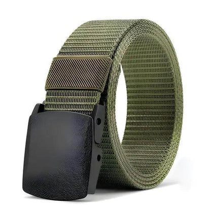 Durable Black Nylon Belt with Automatic Buckle for Hunting - Estalios