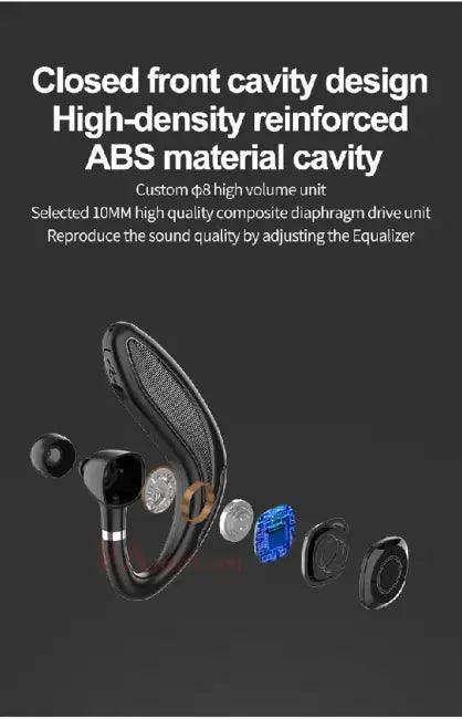 Unleash Sound Freedom with Bold Black Bluetooth Headset - Estalios